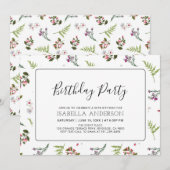 Moderne tropische zomer: geboortedag van Volwassen Kaart (Voorkant / Achterkant)