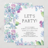 Moderne tropische zomer: geboortedag van Volwassen Kaart (Voorkant / Achterkant)