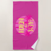 Moderne tropische zomer strandlaken (Voorkant)