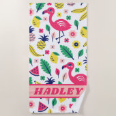 Moderne tropische zomer strandlaken (Voorkant)