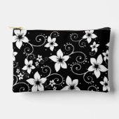 Moderne Tropische Zwart Wit Bloemen Etui (Voorkant)