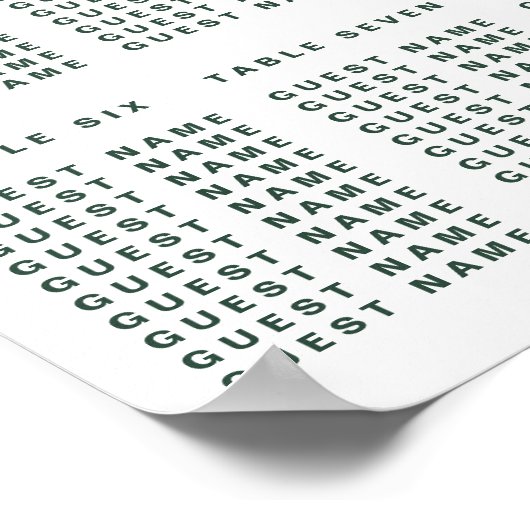 Moderne Tropische Zwitserse kauwgistrootkaart Poster (Hoek)