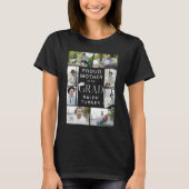 Moderne trotse moeder Afstuderen 9 fotocollage T-shirt (Voorkant)