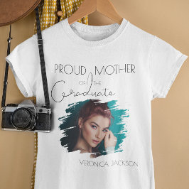 Moderne trotse moeder van de afgestudeerde | Foto T-shirt