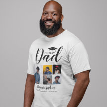 Moderne trotse papa | 5 foto's afstudeer T-shirt