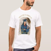 Moderne trotse vader van de afgestudeerde aangepas t-shirt (Voorkant)