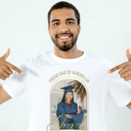 Moderne trotse vader van de afgestudeerde aangepas t-shirt