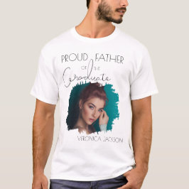 Moderne trotse vader van de afgestudeerde | Foto  T-shirt