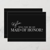 Moderne Trouvrouw Voorstelkaart Kaart (Voorkant / Achterkant)