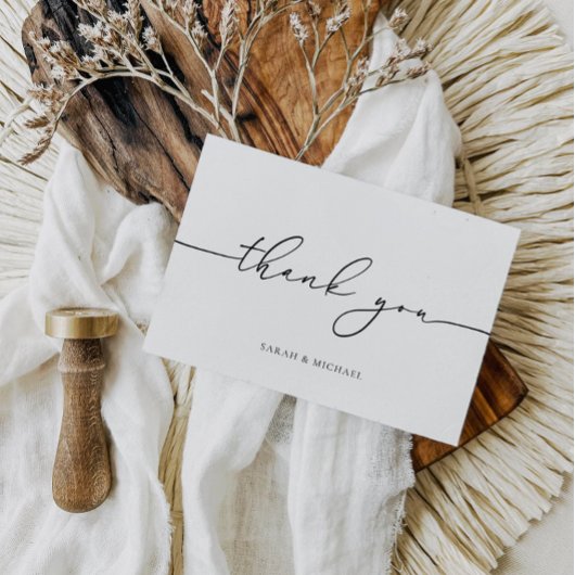 Moderne Trouw Dank Minimalistische Kaart