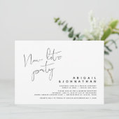 Moderne trouw-elopement, Nu gaan we feest vieren Kaart (Staand voorkant)