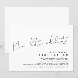 Moderne trouw-elopement, nu vieren we het kaart