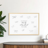 Moderne Trouw Handtekening Gastboek Poster