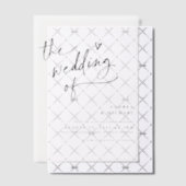 Moderne Trouw met Hart Handgeschreven Vellum Uitnodigingen (Offset (Uitnodiging))