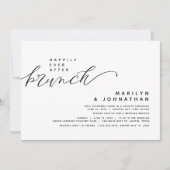 Moderne trouw-ontsnapping Happily Ever After Brunc Kaart (Voorkant)