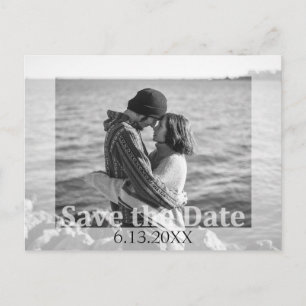 Moderne Trouw Save the Date Foto Briefkaart