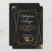 Moderne Trouw Uitnodiging (Voorkant / Achterkant)