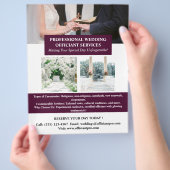 Moderne trouwambtenaar flyer (Hand)