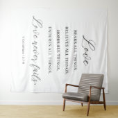 Moderne Trouwbanner Achtergrond Wandkleed (In Situ (horizontaal))