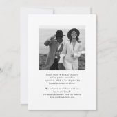 Moderne Trouwboog Foto Save The Date (Achterkant)