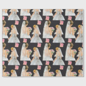 MODERNE trouwdag Cadeaupapier (Vlak)