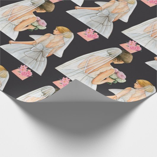 MODERNE trouwdag Cadeaupapier (Hoek)