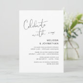 Moderne trouwdag elopement, vier met ons kaart (Staand voorkant)