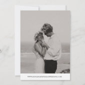 Moderne Trouwdatum Aankondiging met Foto's (Achterkant)