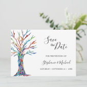 Moderne Trouwdatum Besparen Save The Date (Staand voorkant)