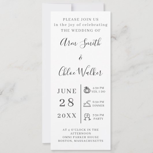 Moderne Trouwdatum Save The Date Foto Collage (Achterkant)