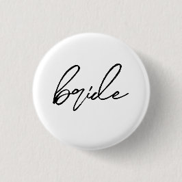 Moderne trouwer vrijgezellenfeest | Zwart Ronde Button 3,2 Cm