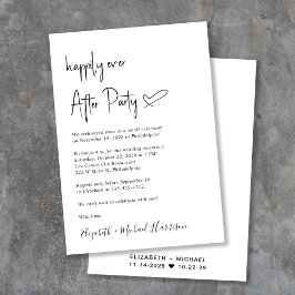Moderne trouwerij met Happily Ever After Kaart