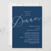 Moderne Trouwfeest 'Happily Ever After' Ontvangstd Kaart (Voorkant)