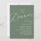 Moderne Trouwfeest 'Happily Ever After' Ontvangstd Kaart (Voorkant)