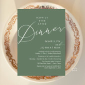 Moderne Trouwfeest 'Happily Ever After' Ontvangstd Kaart