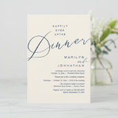 Moderne Trouwfeest 'Happily Ever After' Ontvangstd Kaart (Staand voorkant)
