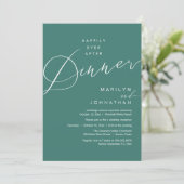 Moderne Trouwfeest 'Happily Ever After' Ontvangstd Kaart (Staand voorkant)