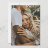 Moderne trouwfoto kaart (Achterkant)
