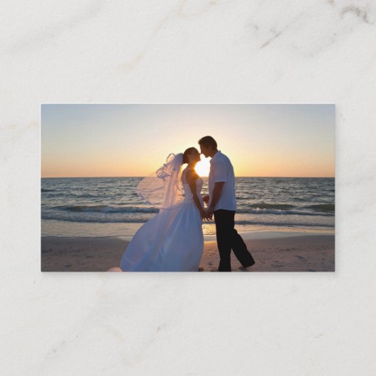 Moderne trouwfoto Leg de liefde Qr Code vast Informatiekaartje (Achterkant)