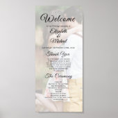 Moderne Trouwfoto-overlay Elegant Programma Poster (Voorkant)