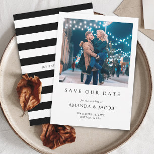 Moderne Trouwfoto Save The Date