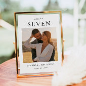 Moderne Trouwfoto Tafel Kaart