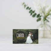 Moderne trouwfotograaf Fotocollage Visitekaartje (Staand voorkant)