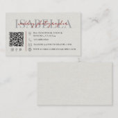 Moderne Trouwfotograaf QR-code Visitekaartje (Voorkant / Achterkant)