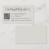 Moderne Trouwfotograaf QR-code Visitekaartje (Voorkant / Achterkant)