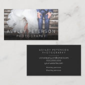 Moderne trouwfotografie minimale typografie visitekaartje (Voorkant / Achterkant)