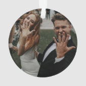 Moderne trouwfoto's 2024 ornament (achterkant)