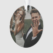 Moderne trouwfoto's 2024 ornament (voorkant)