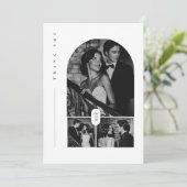 Moderne Trouwfoto's 3 Bedankkaart (Staand voorkant)