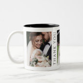 Moderne trouwfoto's Dank u Tweekleurige Koffiemok (Links)